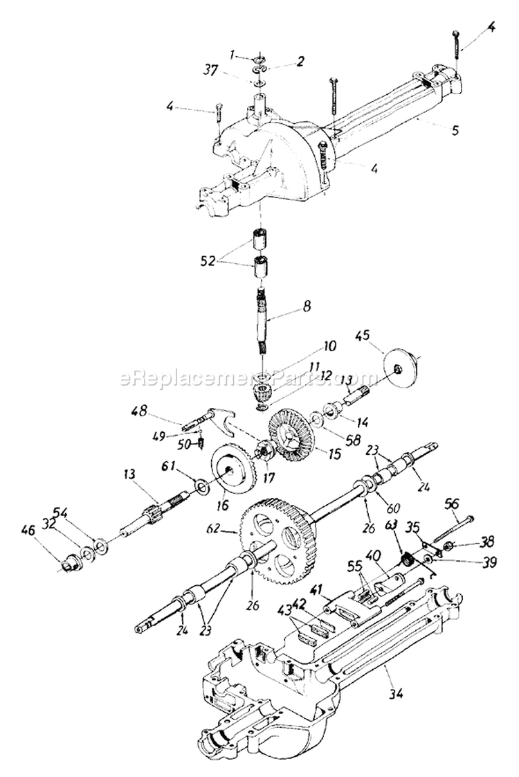 Page J Diagram and Parts List for 13AD674G401 1999 Yard Man Lawn Tractor